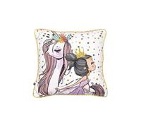 PHILIAS - Coussin Déhoussable 40x40cm Coton Motif Licorne - Altobuy
