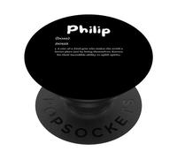 Philip Definition Personalized Name Custom Costume for Phil PopSockets PopGrip Adhésif