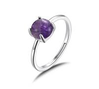 Philip Jones Bague Ajustable Améthyste