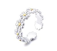 Philip Jones Bague d'éternité marguerite réglable