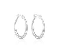 Philip Jones Boucles d'oreilles créoles plaquées argent 20 mm