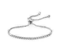 Philip Jones Bracelet d’amitié avec solitaire et cristaux de Zircondia® dans une pochette cadeau