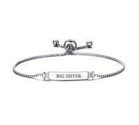 Philip Jones Bracelet d'amitié Big Sister ID créé avec des Cristaux Zircondia®