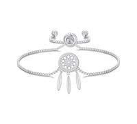 Philip Jones Bracelet d'amitié plaqué argent avec cristaux Zircondia