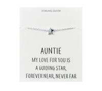 Philip Jones Bracelet en argent sterling avec citation en forme d'étoile