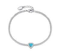 Philip Jones Bracelet en pierre précieuse synthétique turquoise avec cristaux Zircondia