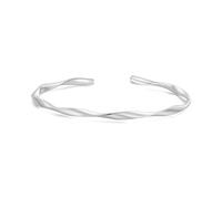 Philip Jones Bracelet manchette en spirale plaqué argent