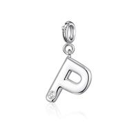 Philip Jones Breloque initiale P créée avec des cristaux Zircondia