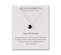 Philip Jones Collier de Pierre de Naissance de Juin (Alexandrite) créé avec des Cristaux de Zircondia®