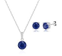 Philip Jones Ensemble de pierres précieuses lapis en argent sterling