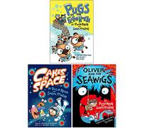 Philip Reeve Collection 3 Books Set (Pugs Of The Frozen North, Cakes in Space, Oliver and the Seawigs)