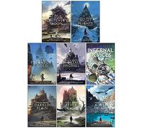 Philip Reeve Mortal Engines Collection 8 Books Set (Scrivener's Moon, Night Flights, Predator's Gold, Mortal Engines, Infernal Devices, A Darkling Plain, Fever Crumb, A Web of Air)