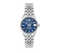 Philip Watch Montre femme, temps, date, analogique, 31 mm, collection CARIBE URBAN, bleu, Guilloché - R8253597677