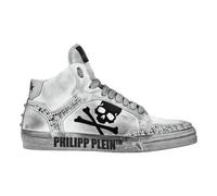 Philipp Plein - Baskets montantes en cuir Nappa à clous Retrokickz TM - unisex - Chaussures - Blanc - Taille: 36 EU