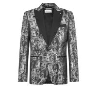 Philipp Plein - Blazer All-Over Plein Dollars - Homme - Vestes - Noir - Taille: 6XL