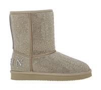 Philipp Plein - Bottes Mi-Mollet Plates - Femme - Chaussures - Beige - Taille: 35 EU