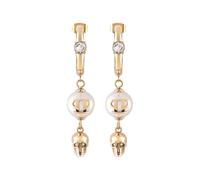 Philipp Plein - Boucles d'oreilles créoles avec pendentif - Femme - Accessoires - Jaune - Taille: ONE Size