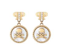 Philipp Plein Boucles d'oreilles or / argent / transparent, Taille One Size