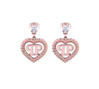 Philipp Plein Boucles d'oreilles or rose / transparent, Taille One Size