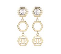 Philipp Plein Boucles D'Oreilles pour Femme Inox IP Or Hexagone Lux PJ5AA03EU