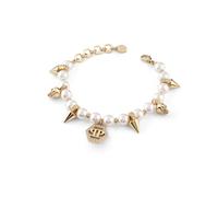 Philipp Plein Bracelet or / transparent / blanc perle, Taille One Size