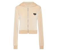 Philipp Plein - Chenille Sweat à capuche Sweatjacket Skull - Femme - Sweatshirts et sweats à capuche - Beige - Taille: 36 FR