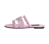 Philipp Plein - Cocco Print Slides Stars Hexagon - Femme - Chaussures - Rose - Taille: 40 EU
