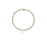 Philipp Plein Collier unisexe en acier inoxydable et lin pour homme