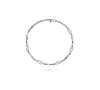 Philipp Plein Collier unisexe en acier inoxydable et lin pour homme, Standard, acier inoxydable