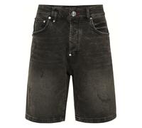 Philipp Plein - Denim Shorts Formentera Skull - Homme - Shorts - Gris - Taille: W33