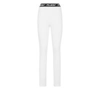 Philipp Plein - Denim Super High Waist Legging - Femme - Pantalons - Blanc - Taille: W26