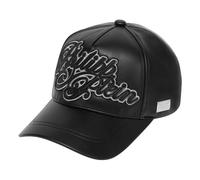 Philipp Plein - Eco Leather Cap Signature - Homme - Accessoires - Noir - Taille: ONE Size