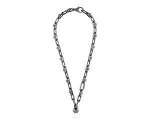 Philipp Plein - Edge Cable Chain Necklace - Homme - Accessoires - Gris - Taille: ONE Size