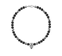 Philipp Plein - Elite Onyx Beads Necklace - Homme - Accessoires - Noir - Taille: ONE Size