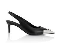 Philipp Plein - Escarpins Slingback à Strass Skull - Femme - Chaussures - Noir - Taille: 38 EU