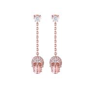 Philipp Plein Femme Boucles D'Oreilles Inox IP Rose Or Sliding $ Kull PJ3EA05EU