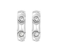 Philipp Plein Femme Boucles D'Oreilles Style Créole Inox Argent The Manchette
