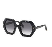 Philipp Plein Femme Philipp Plein SPP039M PLEIN FIRST LADY HONG KONG 0869 Lunettes de soleil Acétate Noir Gris Géométrique Normale Ombré