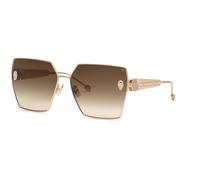 Philipp Plein Femme Philipp Plein SPP122S PLEIN QUEEN 0F47 Lunettes de soleil Métal Or Marron Géométrique Normale Ombré