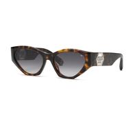 Philipp Plein Femme SPP161 PLEIN CAPTURE 722 Lunettes de soleil Acétate Havane Fumée Cat Eye Normale Ombré