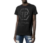 Philipp Plein Gold Cut Édition Limitée Logo T-Shirt Col Rond Top Neuf 3XL