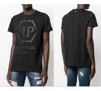 Philipp Plein Gold Cut Édition Limitée Logo T-Shirt Col Rond Top Neuf 4XL