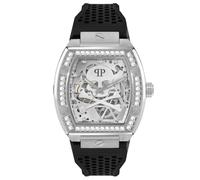 Philipp Plein Montre PWBAA1323 Homme Automatique Silicone Noir/Argent Taille One Size