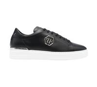 Philipp Plein, Homme, Chaussures, Noir, Taille: 40 EU Leather Lo-Top Baskets Hexagon