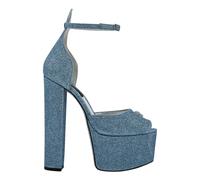 Philipp Plein - High Heel Sandales - Femme - Chaussures - Bleu - Taille: 39 EU