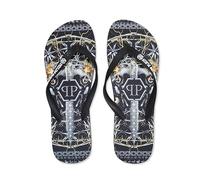 Philipp Plein Homme BRD_90199 Tongues, Noir, 43 EU Étroit