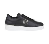 Philipp Plein, Homme, Chaussures, Noir, Taille: 40 EU Leather Lo-Top Baskets Hexagon