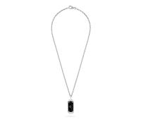 Philipp Plein Homme Collier Chaîne Acier Inoxydable Argent $KULL BONES PJWEA04NU