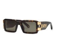 Philipp Plein Homme Philipp Plein SPP129V PLEIN EAGLE 722 Lunettes de soleil Acétate Havane Gris Carré Normale