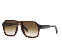 Philipp Plein Homme Philipp Plein SPP203M PLEIN CONTEMPORARY 0G34 Lunettes de soleil Injecté La Havane Marron Géométrique Normale Nuancé